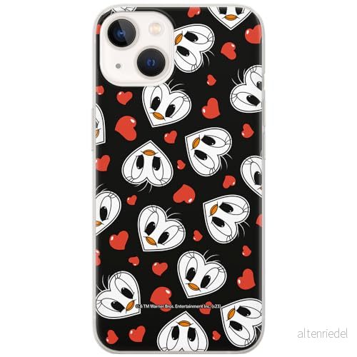 ERT GROUP mobiltelefonfodral för Iphone 13 originalt och officiellt licensierat Looney Tunes mönster Tweety 018 optimalt anpassad till formen på mobiltelefonen, fodral tillverkad av TPU plast 5905795121624