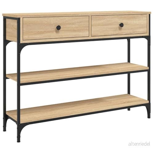 vidaXL Avlastningsbord sonoma-ek 100x25x75 cm konstruerat trä 8720845421328