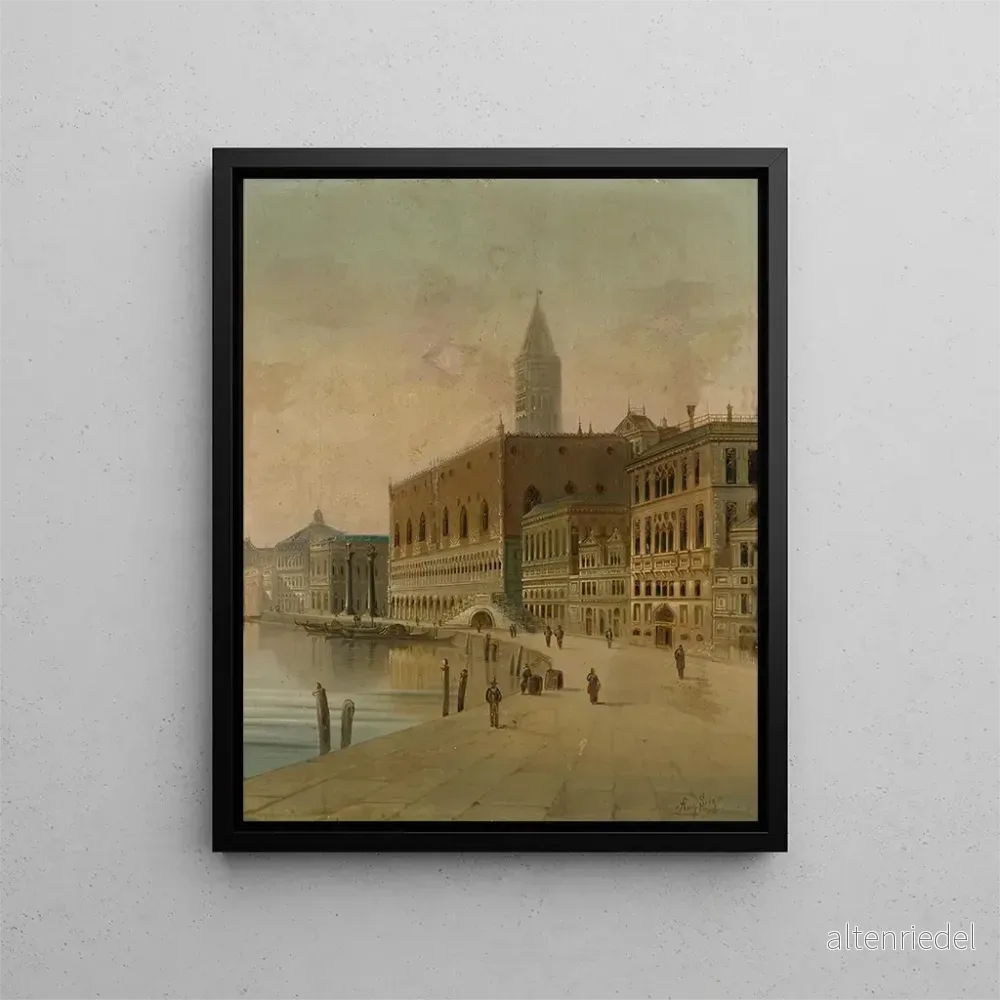 Målning Venise 1 - August von Siegen | Konsttryck