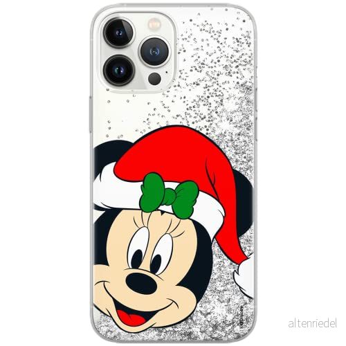 ERT GROUP mobiltelefonfodral för Apple Iphone 13 PRO originalt och officiellt licensierat Disney mönster Minnie 060 Vit optimalt anpassad till formen på mobiltelefonen, med glitter overflow effekt 5904805761867