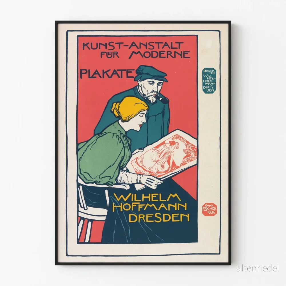 Art Nouveau-poster av Wilhelm Hoffmann - Vintage väggdekoration