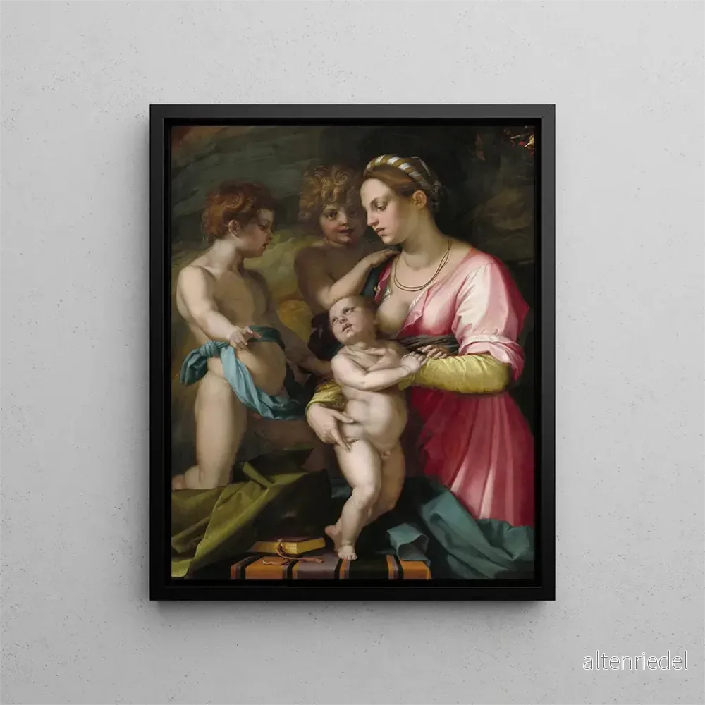 Målning Charité - Andrea del Sarto | Konsttryck