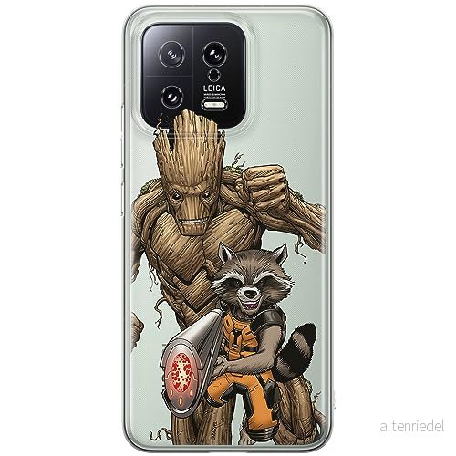 ERT GROUP mobiltelefonfodral för Xiaomi 13 originalt och officiellt licensierat Marvel mönster Guardians of the Galaxy 002 optimalt anpassad till formen på mobiltelefonen, gedeeltelijk transparant 5905511914387
