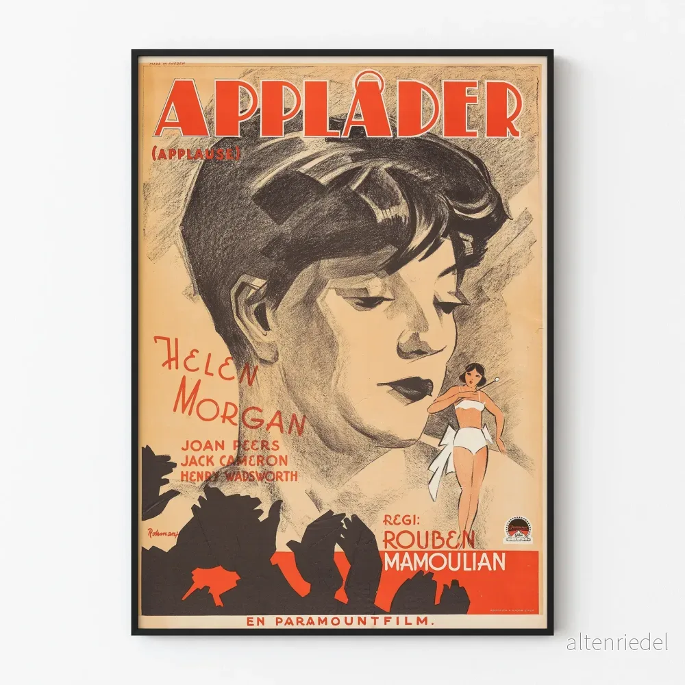 Vintageposter Applaudör Film Paramount