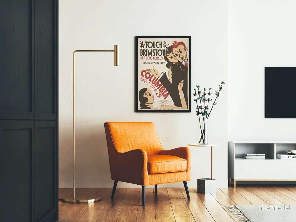 Vintage teaterposter för komedi A Touch of Brimstone - Bild 2