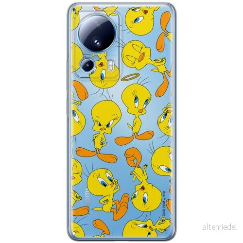 ERT GROUP mobiltelefonfodral för Xiaomi 13 LITE/CIVI 2 originalt och officiellt licensierat Looney Tunes mönster Tweety 010 optimalt anpassad till formen på mobiltelefonen, gedeeltelijk transparant 5905511930134