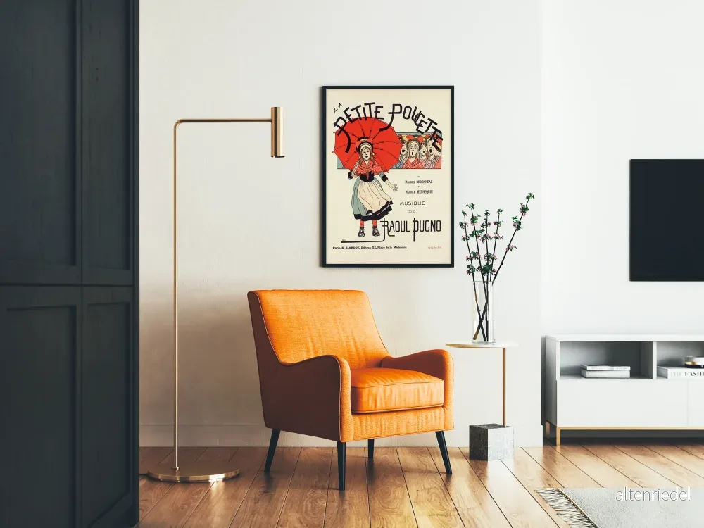 Vintageposter La Petite Poucette - Musikväggdekoration - Bild 2