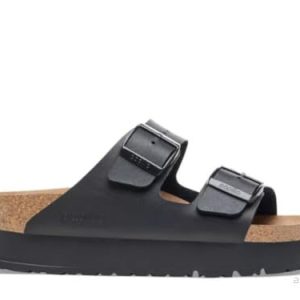Birkenstock Arizona Grooved Sandal för kvinnor, svart, 43 EU 4061416135065 Birkenstock Arizona Grooved Sandal för kvinnor, svart, 43 EU 4061416135065