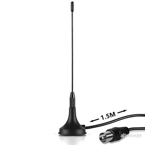 bärbar Freeview HD tv antenn augusti DTA180 kraftfull miniantenn med magnetisk bas för kök/lastbil/sovrum 5089076597053