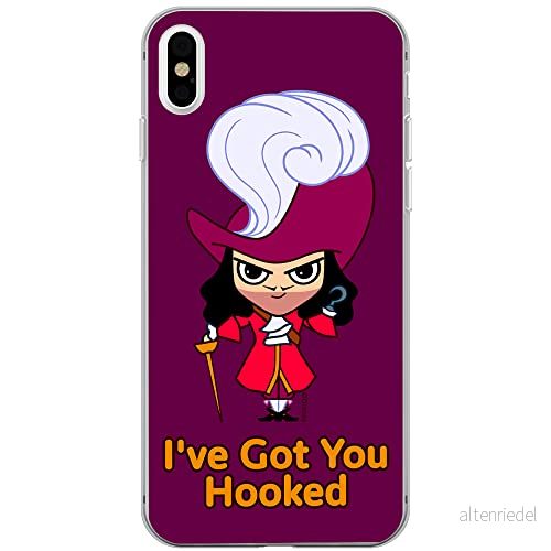 ERT GROUP mobiltelefonfodral för Iphone XS Max originalt och officiellt licensierat Disney mönster James Hook 001 optimalt anpassad till formen på mobiltelefonen, fodral tillverkad av TPU plast 5905131449405