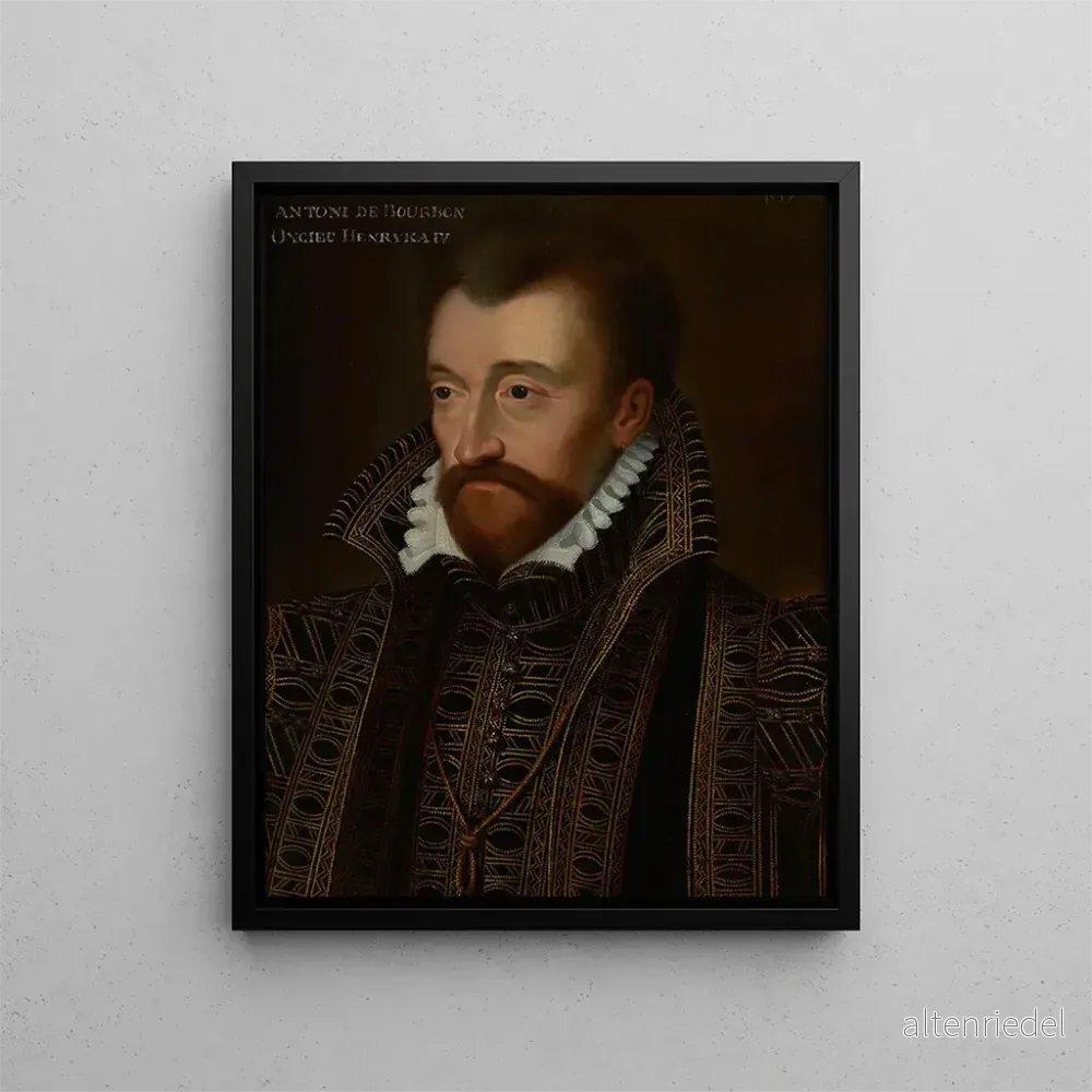 Målning Porträtt av Antoine de Bourbon 1518-1562, Navarres kung - Anonym | Konsttryck