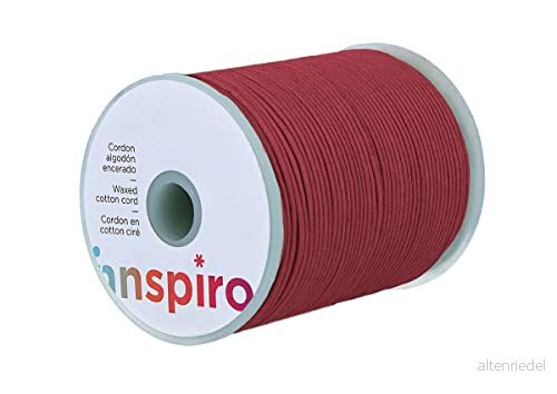 Fin rödbrun bomull dragsko 0,5 mm. 100m. 8428885097663