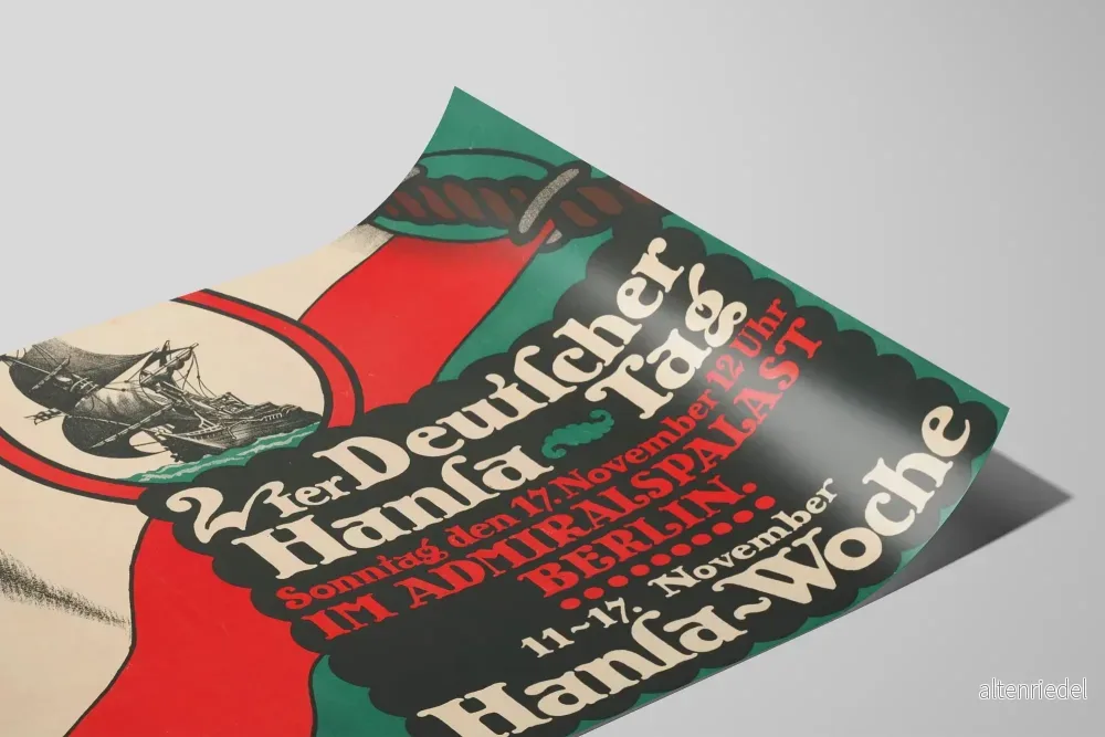Dekorativ poster Zweiter Deutscher Hansa Tag Berlin - Bild 2