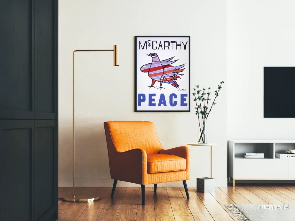 Väggposter McCarthy Peace med Strimmig Duvfågel - Bild 2