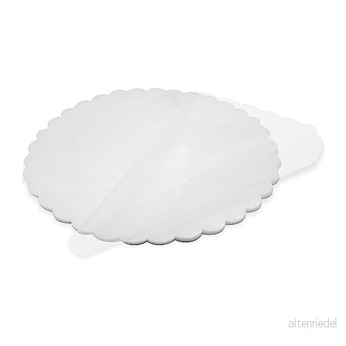 Decoraparty 50 runda blomformade gynnar för konfetti diameter 24 cm, konfektyrhållare gör det själv, dop, bröllop, nattvardsgång, ceremoni vit 8056249831532