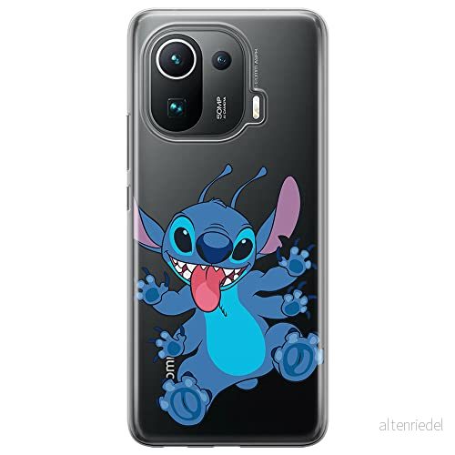 ERT GROUP mobiltelefonfodral för Xiaomi MI 11 PRO originalt och officiellt licensierat Disney mönster Stitch 019 optimalt anpassad till formen på mobiltelefonen, gedeeltelijk transparant 5905131233103