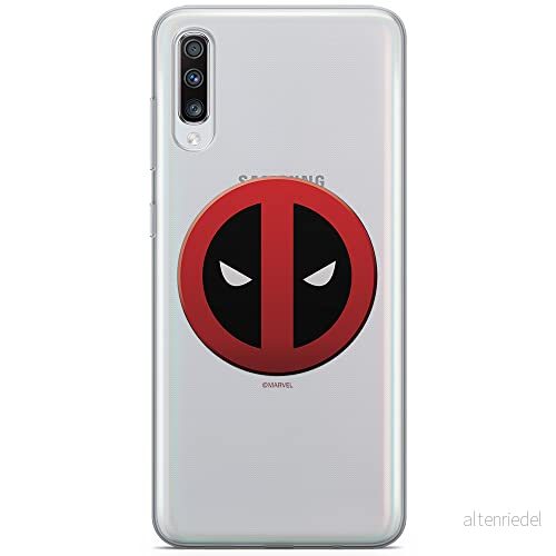 ERT GROUP mobiltelefonfodral för Samsung A70 originalt och officiellt licensierat Marvel mönster Deadpool 003 optimalt anpassad till formen på mobiltelefonen, gedeeltelijk transparant 5902980857696
