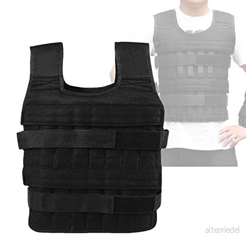 Ballast Weight Vest Väst 20 kg för styrketräning och uthållighet Löstagbara Metalliska vikter INGÅR 769322310159