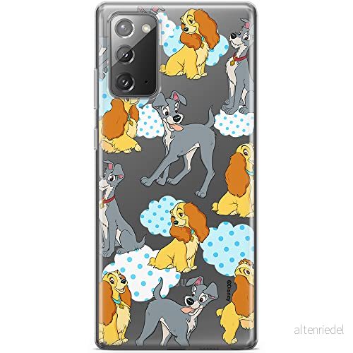 ERT GROUP mobiltelefonfodral för Samsung GALAXY NOTE 20 originalt och officiellt licensierat Disney mönster Lady and the Tramp 004 anpassad till formen på mobiltelefonen, gedeeltelijk transparant 5905131773906