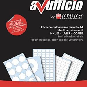 4000 Marginalfria självhäftande etiketter 52 x 30 mm 40 vita för ark 100 A4 8021017181478 4000 Marginalfria självhäftande etiketter 52 x 30 mm 40 vita för ark 100 A4 8021017181478