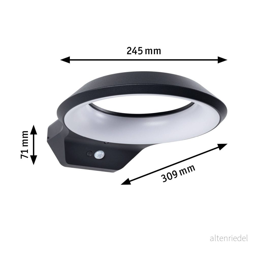 Paulmann Anela LED sensor utomhusvägglampa 2 200 K 4000870948378