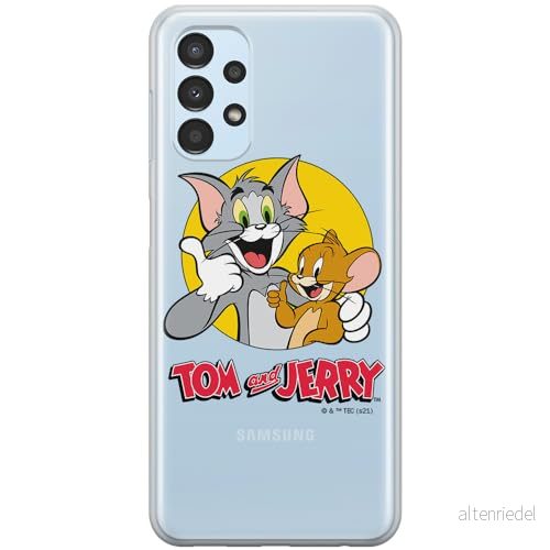 ERT GROUP mobiltelefonfodral för Samsung A13 4G originalt och officiellt licensierat Tom and Jerry mönster 013 optimalt anpassad till formen på mobiltelefonen, gedeeltelijk transparant 5904805547539