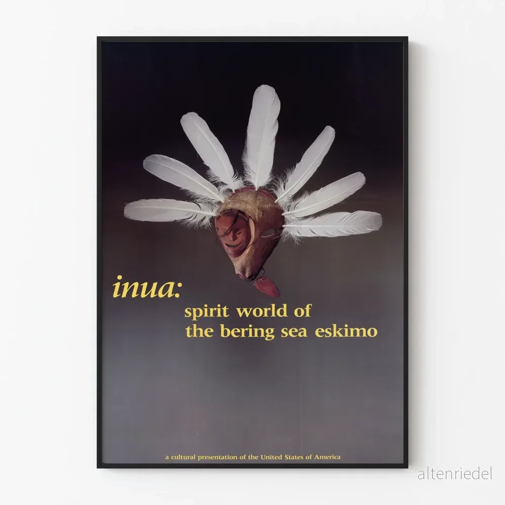Andlig poster Inua från världshavet Bering Eskimo