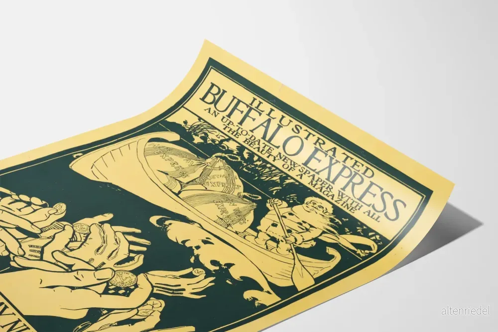 Vintageposter Buffalo Express Semesternummer 1895 - Bild 3