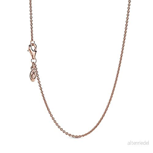 PANDORA Classic Cable Chain Kette in 14 Karat rosévergoldeter Metalllegierung Moments Collection 5700302632224