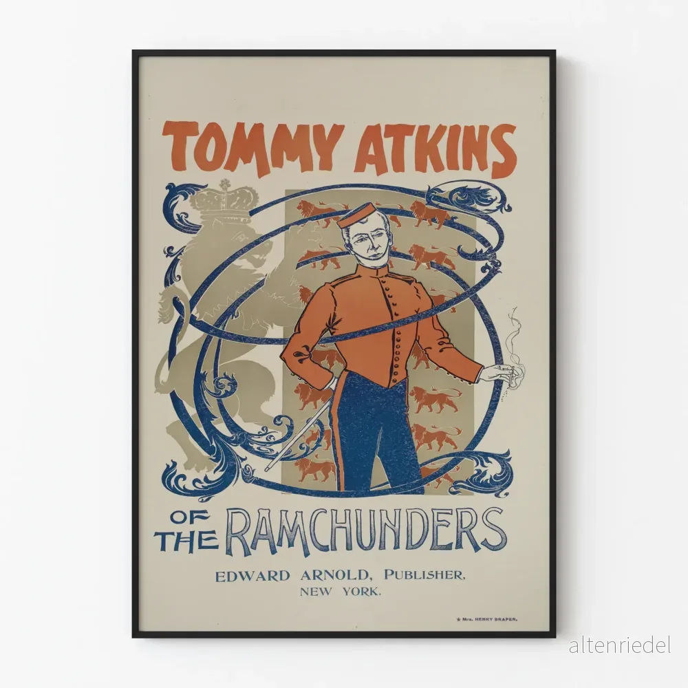 Vintageposter Tommy Atkins av Ramchunders väggdekoration