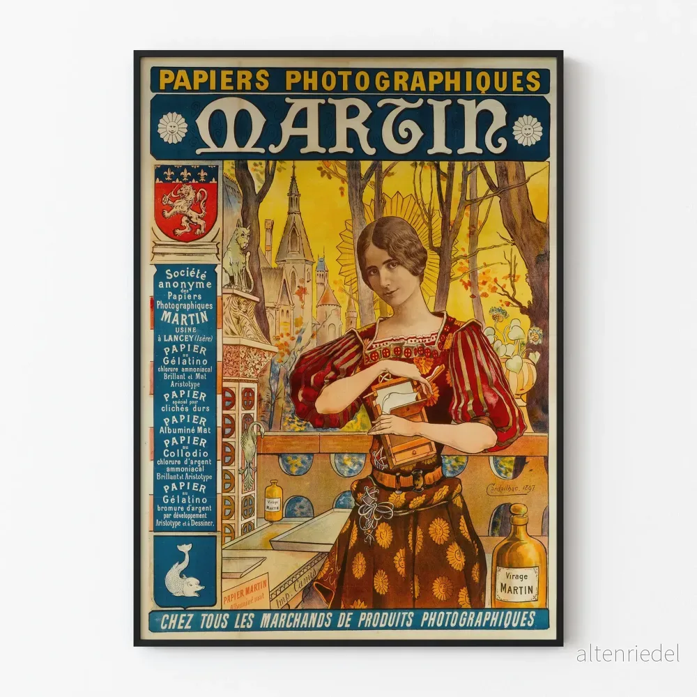 Vintageposter Papiers Photographiques Martin