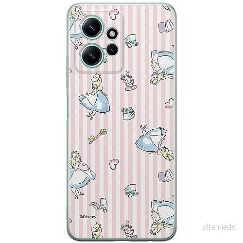 ERT GROUP mobiltelefonfodral för Xiaomi REDMI NOTE 12 4G originalt och officiellt licensierat Disney mönster Alice 001 optimalt anpassad till formen på mobiltelefonen, fodral tillverkad av TPU plast 5905511935702