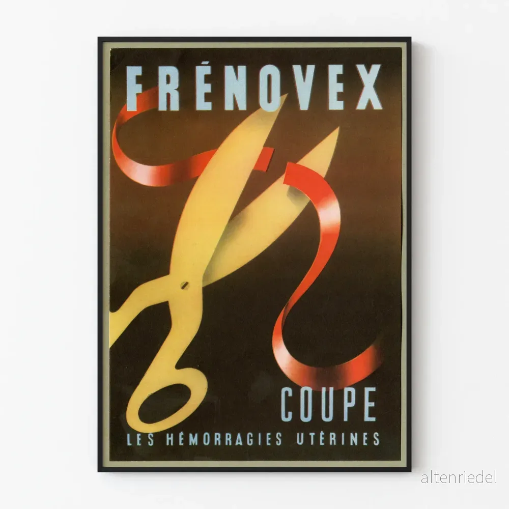 Vintageposter Frénovex Skärning och Livmoderblödningar Vintageposter Frénovex Skärning och Livmoderblödningar