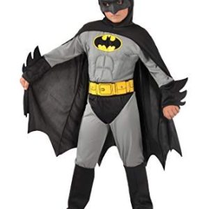 Batman Classic costume disguise boy official DC Comics (Size 8 10 years) with padded muscles 8026196971797 Batman Classic costume disguise boy official DC Comics (Size 8 10 years) with padded muscles 8026196971797