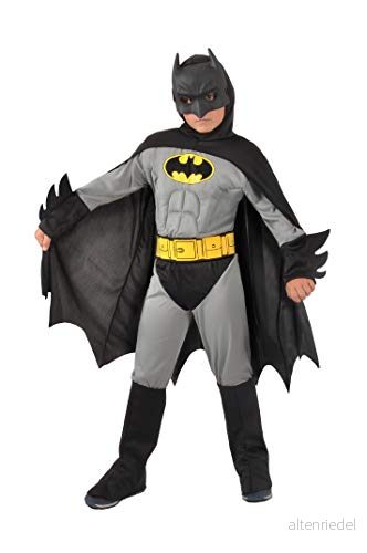 Batman Classic costume disguise boy official DC Comics (Size 8 10 years) with padded muscles 8026196971797