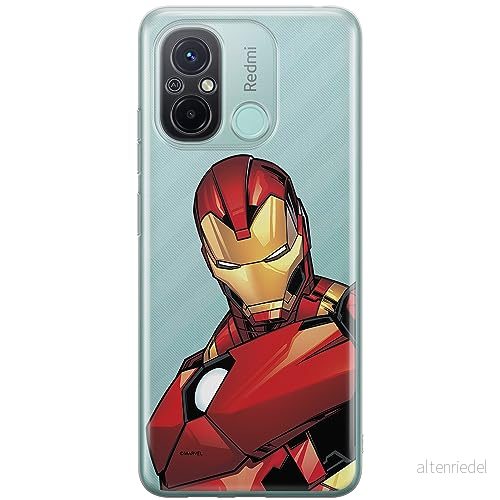 ERT GROUP mobiltelefonfodral för Xiaomi REDMI 12C/ 11A originalt och officiellt licensierat Marvel mönster Iron Man 005 optimalt anpassad till formen på mobiltelefonen, gedeeltelijk transparant 5905511854195