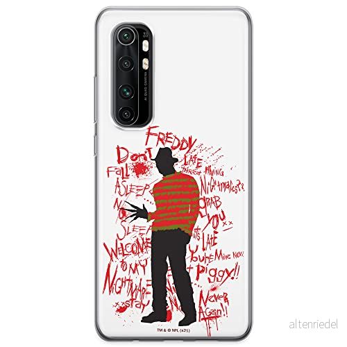 ERT GROUP mobiltelefonfodral för Xiaomi MI NOTE 10 Lite originalt och officiellt licensierat Horror mönster Nightmare of Elm Street 010, fodral tillverkad av TPU plast 5905511093396