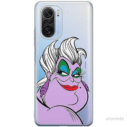 ERT GROUP mobiltelefonfodral för Xiaomi MI 11i/ REDMI K40/K40 PRO/POCO F3/ F3 PRO originalt och officiellt licensierat Disney mönster Ursula 001, gedeeltelijk transparant 5905511879075