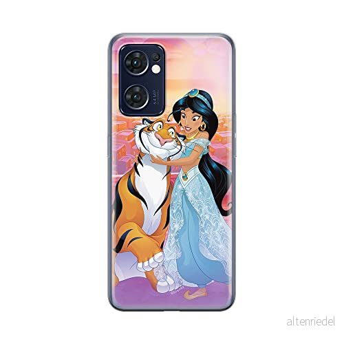 ERT GROUP mobiltelefonfodral för Oppo RENO 7 5G originalt och officiellt licensierat Disney mönster Jasmine & Rajah 001 optimalt anpassad till formen på mobiltelefonen, fodral tillverkad av TPU plast 5905511302757