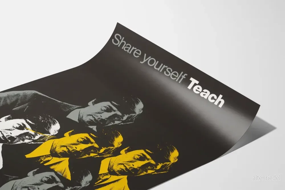 Vintageposter IBM Share Yourself Teach för professionell väggdekoration - Bild 3
