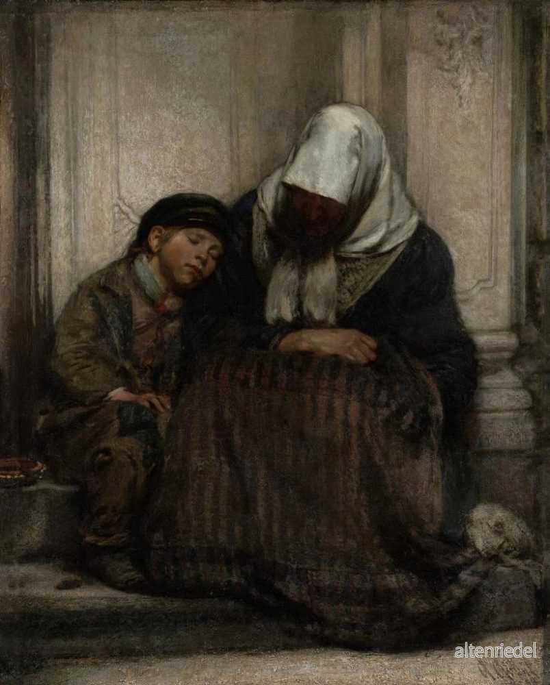 Målning Les pauvres - Angilbert Göbel | Konsttryck - Bild 2