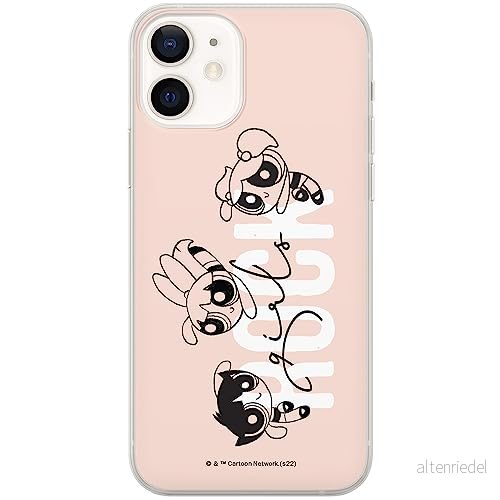 ERT GROUP mobiltelefonfodral för Iphone 12 Mini originalt och officiellt licensierat The Powerpuff Girls mönster 039, fodral tillverkad av TPU plast 5905511982843
