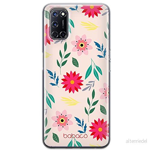 ERT GROUP mobiltelefonfodral för Oppo A92/ A72/ A52 originalt och officiellt licensierat Babaco mönster Flowers 010 optimalt anpassad till formen på mobiltelefonen, fodral tillverkad av TPU plast 5903932585964