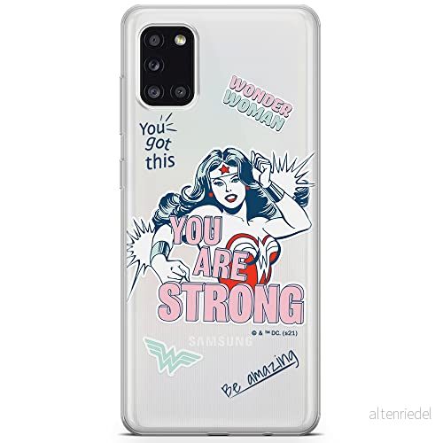ERT GROUP mobiltelefonfodral för Samsung A31 originalt och officiellt licensierat DC mönster Wonder Woman 025 optimalt anpassad till formen på mobiltelefonen, gedeeltelijk transparant 5903932933345