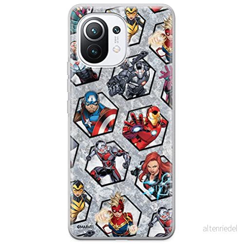ERT GROUP mobiltelefonfodral för Xiaomi 11 originalt och officiellt licensierat Marvel mönster Avengers 023 optimalt anpassad till formen på mobiltelefonen, fodral tillverkad av TPU plast 5903537116419