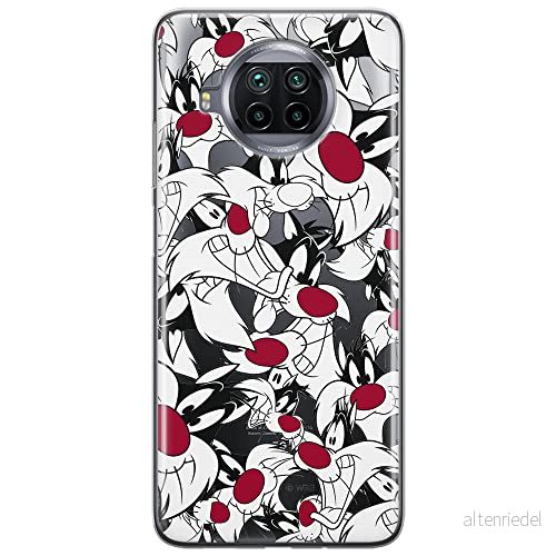 ERT GROUP mobiltelefonfodral för Xiaomi MI 10T LITE/REDMI NOTE 9 PRO 5G originalt och officiellt licensierat Looney Tunes mönster Sylvester 004, gedeeltelijk transparant 5903537156255