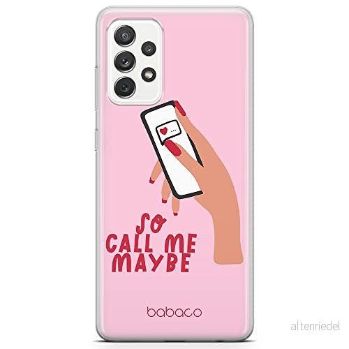 ERT GROUP mobiltelefonfodral för Samsung A72 5G originalt och officiellt licensierat Babaco mönster Call me maybe 001 optimalt anpassad till formen på mobiltelefonen, fodral tillverkad av TPU plast 5904805035548