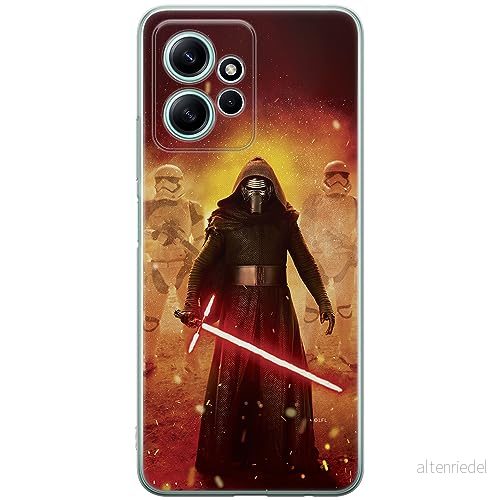 ERT GROUP mobiltelefonfodral för Xiaomi REDMI NOTE 12 4G originalt och officiellt licensierat Star Wars mönster Kylo Ren 001 anpassad till formen på mobiltelefonen, fodral tillverkad av TPU plast 5905511941789