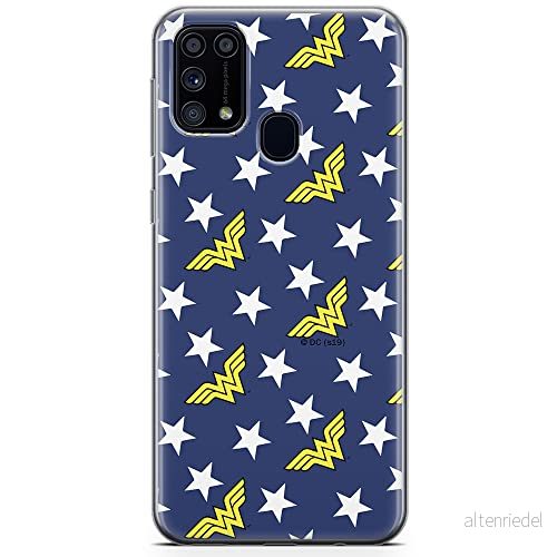 ERT GROUP mobiltelefonfodral för Samsung M31 originalt och officiellt licensierat DC mönster Wonder Woman 007 optimalt anpassad till formen på mobiltelefonen, fodral tillverkad av TPU plast 5904805478376