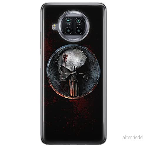 ERT GROUP mobiltelefonfodral för Xiaomi MI 10T LITE/REDMI NOTE 9 PRO 5G originalt och officiellt licensierat Marvel mönster Punisher 004, fodral tillverkad av TPU plast 5903537153827